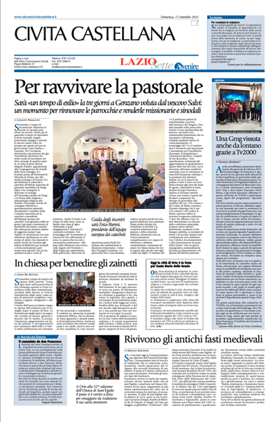 Avvenire - pagina diocesana del 17/09/2023